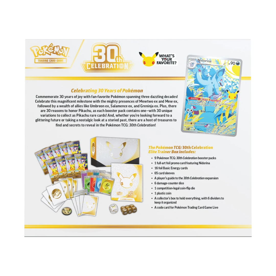 Pokemon 30th Celebration Elite Trainer Box
