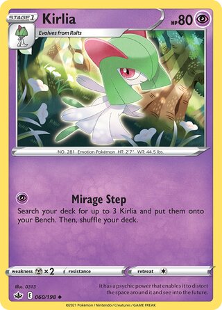 Kirlia 060/198 - Chilling Reign