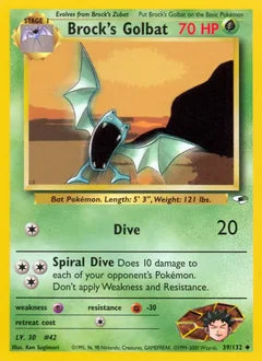 Brock's Golbat 39/132 - Gym Heroes