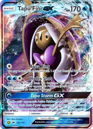 Tapu Fini GX 39a - Alternate Art Promos