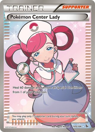 Pokémon Center Lady 105/106 - Flashfire