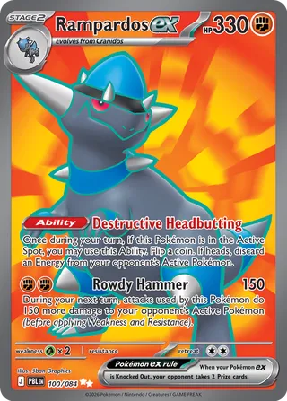 Rampardos ex 100/084 - Pitch Black
