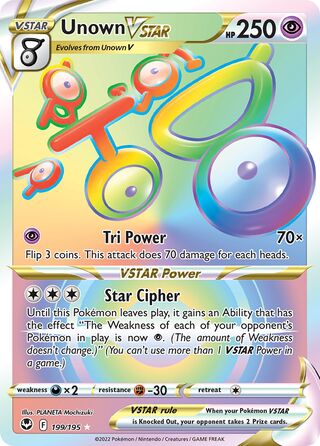 Unown VSTAR 199/195 - Silver Tempest