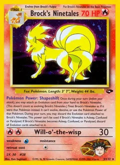 Brock's Ninetales 3/132 - Gym Challenge