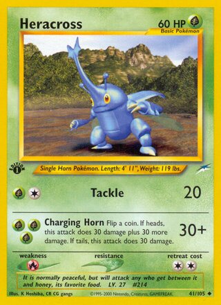 Heracross 41/105 - Neo Destiny