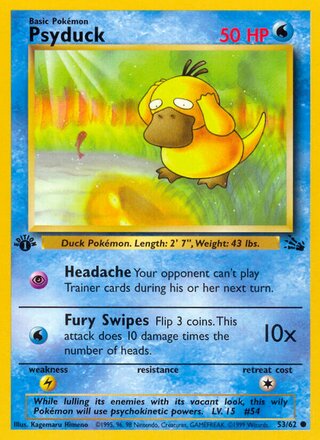 Psyduck 53/62 - Fossil