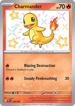 Charmander 109/091 - Paldean Fates