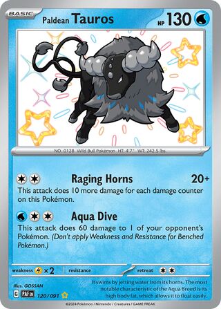 Paldean Tauros 120/091 - Paldean Fates