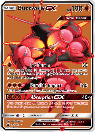 Buzzwole-GX 104/111 - Crimson Invasion