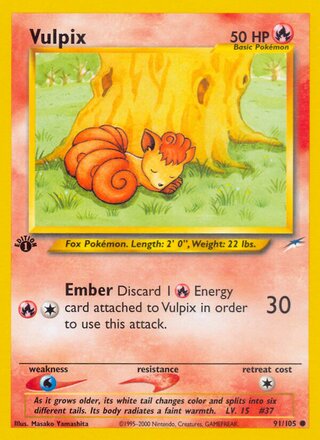 Vulpix 91/105 - Neo Destiny