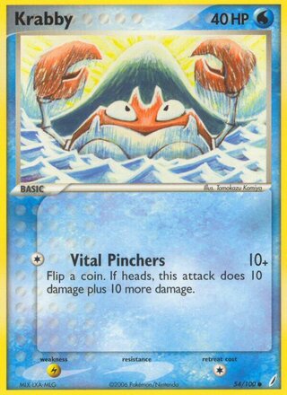 Krabby 54/100 - Crystal Guardians - MP - front