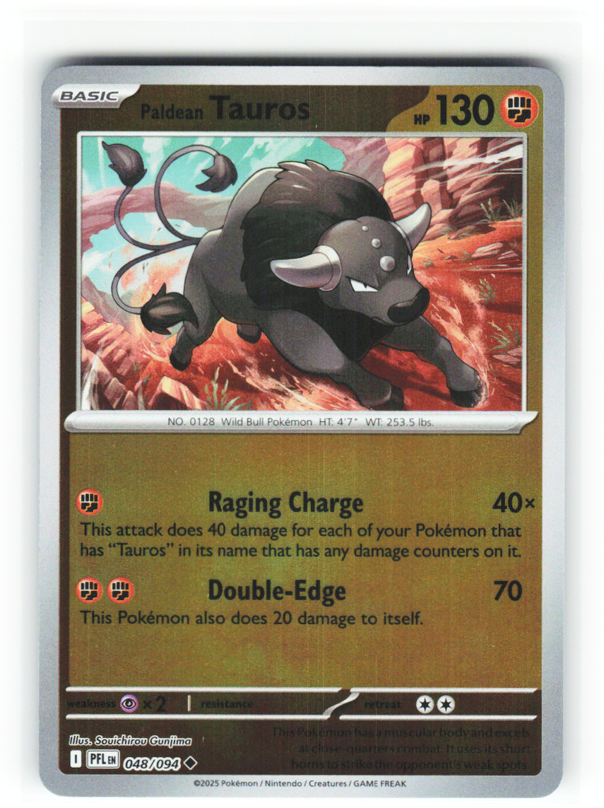 Paldean Tauros 048/094 - Phantasmal Flames - NM (ID: 53133549730838) - front