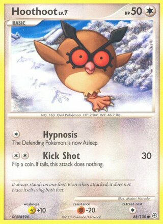 Hoothoot 85/130 - Diamond & Pearl Base