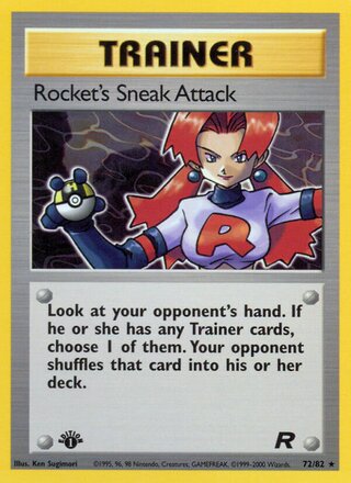 Rocket's Sneak Attack 72/82 - Team Rocket