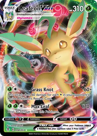 Leafeon VMAX 008/203 - Evolving Skies
