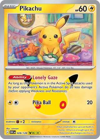 Pikachu 028/128 - 30th Celebration