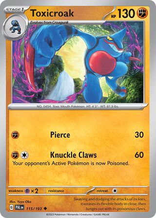Toxicroak 115/193 - Paldea Evolved