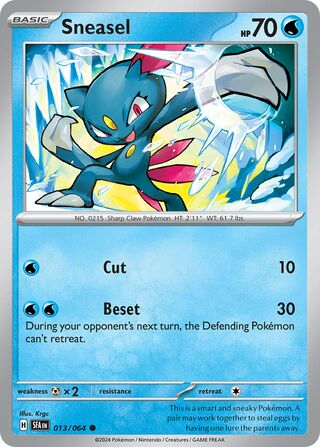 Sneasel 013/064 - Shrouded Fable