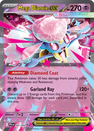 Mega Diancie ex 041/094 - Phantasmal Flames