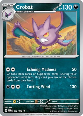 Crobat 112/182 - Paradox Rift
