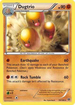 Dugtrio 59/146 - XY Base