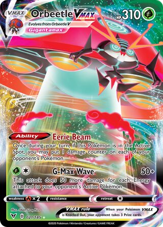Orbeetle VMAX 021/185 - Vivid Voltage