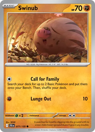Swinub 077/159 - Journey Together
