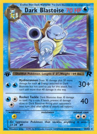 Dark Blastoise 20/82 - Team Rocket