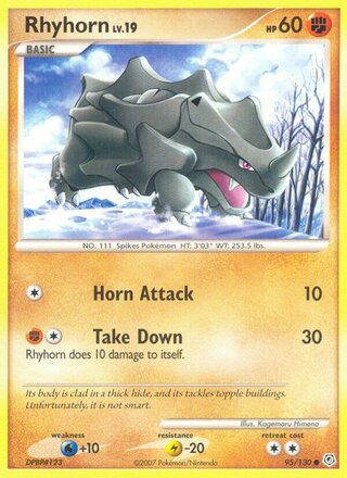 Rhyhorn 95/130 - Diamond & Pearl Base