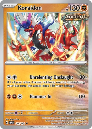 Koraidon 116/191 - Surging Sparks