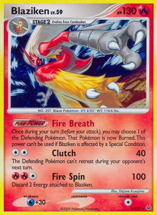 Blaziken 3/127 - Platinum
