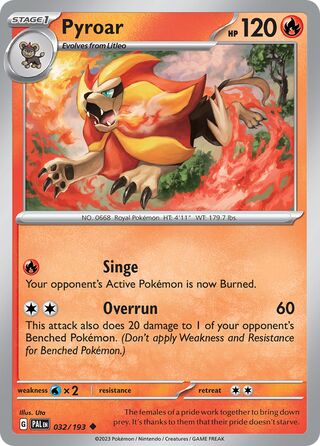 Pyroar 032/193 - Paldea Evolved