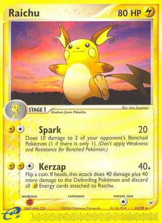 Raichu 13/95 - Team Magma vs Team Aqua