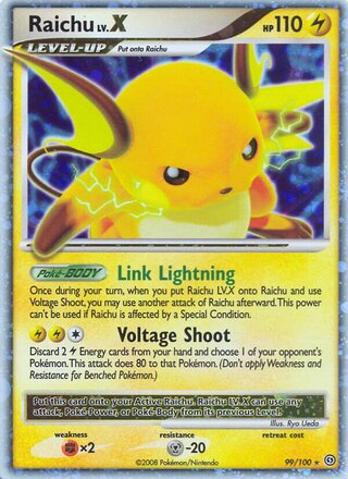 Raichu LV.X 99/100 - Stormfront