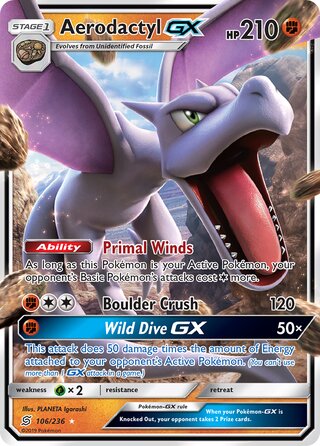 Aerodactyl-GX 106/236 - Unified Minds
