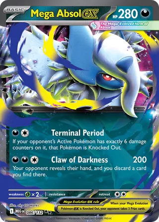 Mega Absol ex 086/132 - Mega Evolution Base