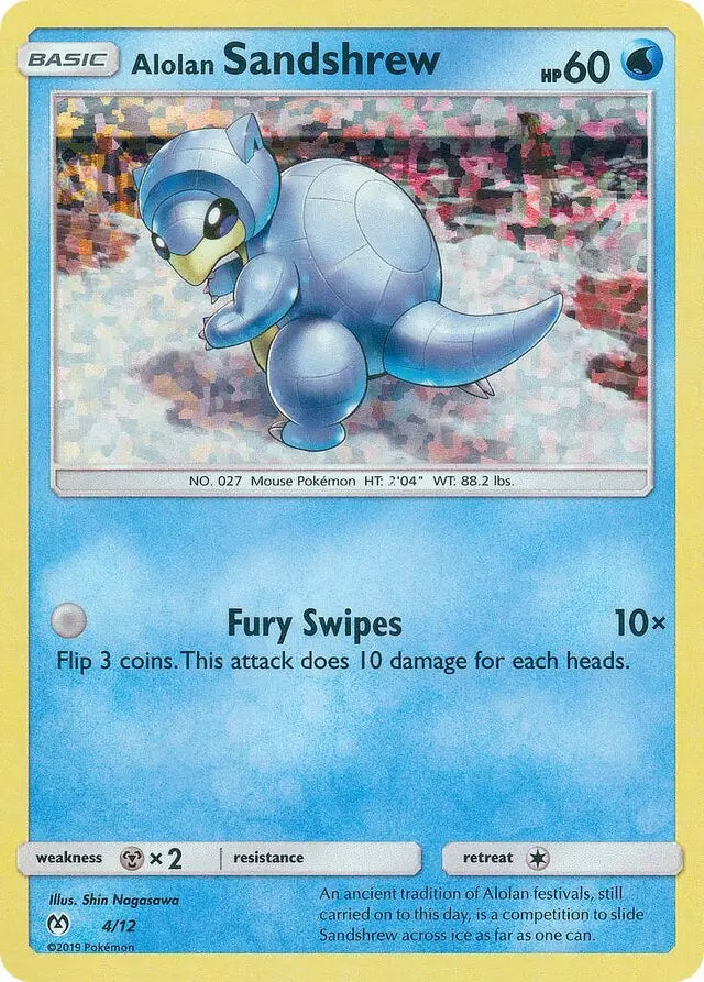 Alolan Sandshrew 4 - McDonald's Promos 2019