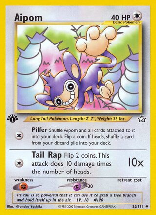 Aipom 26/111 - Neo Genesis