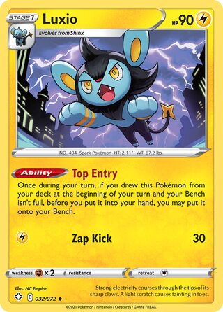 Luxio 032/072 - Shining Fates
