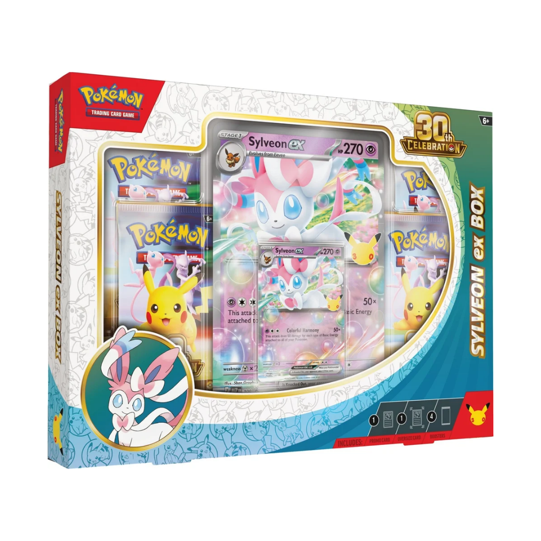 Pokemon 30th Celebration Sylveon ex Box