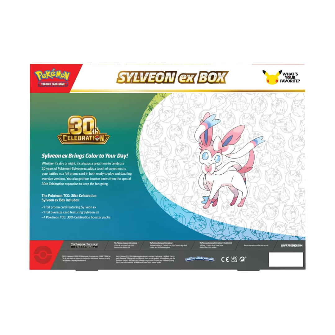 Pokemon 30th Celebration Sylveon ex Box