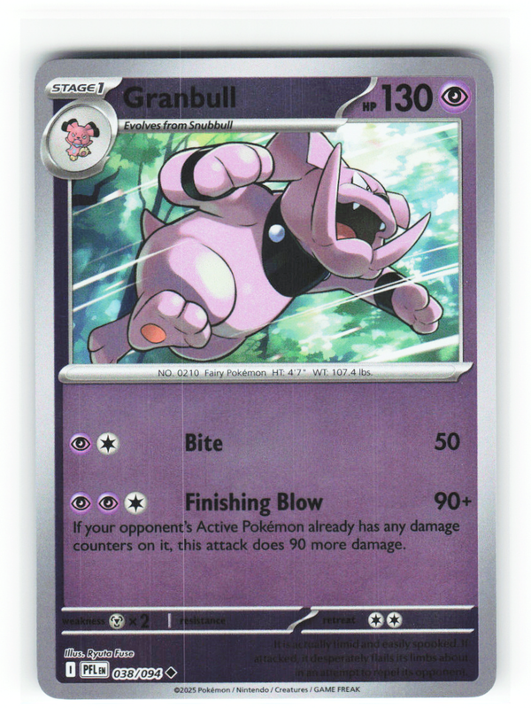 Granbull 038/094 - Phantasmal Flames - NM (ID: 53133548886735) - front