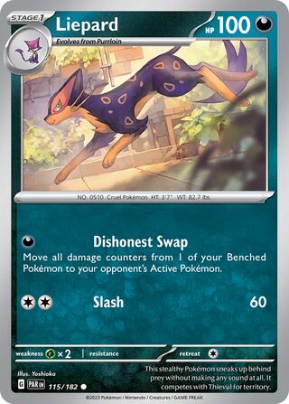 Liepard 115/182 - Paradox Rift