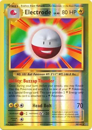 Electrode 40/108 - Evolutions