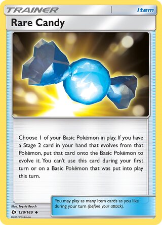 Rare Candy 129/149 - Sun & Moon Base