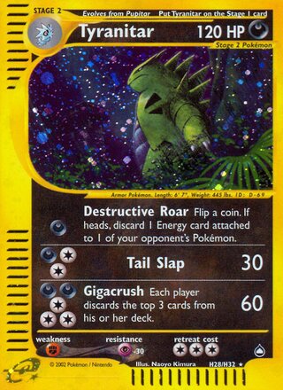 Tyranitar H28/H32 - Aquapolis