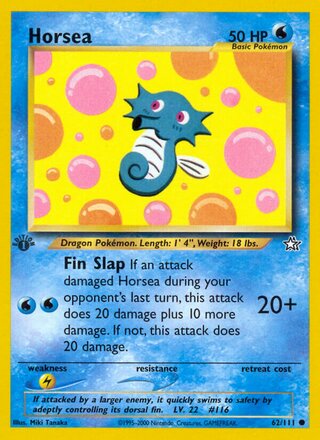 Horsea 62/111 - Neo Genesis