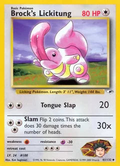 Brock's Lickitung 41/132 - Gym Heroes