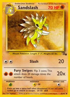 Sandslash 41/62 - Fossil