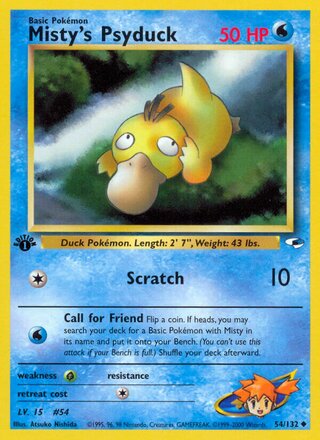 Misty's Psyduck 54/132 - Gym Heroes